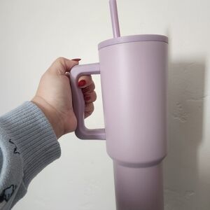 Pastel Purple Insulated Tumbler with Handle